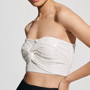 NWT Anthropologie Ranna Gill Sequin Embellished Buster Top XL